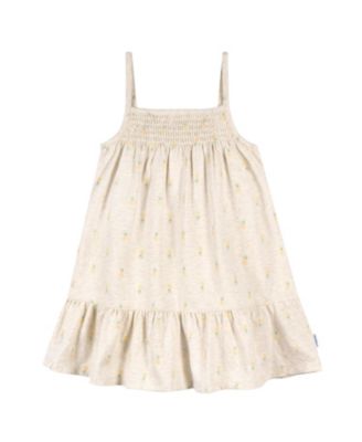 Toddler Girls Short Sleeve and Sleeveless Dress, 2 Pack