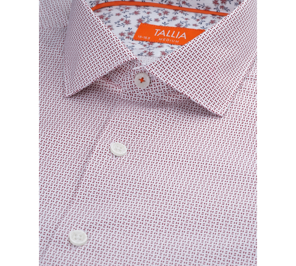 Tallia Men's Slim-Fit Micro-Geo Dress Shirt
