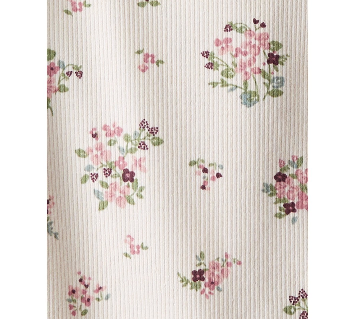Little Planet by Carter's Baby Girls Wildberry Bouquet & Solid Rib Bodysuits, 2 Pack -Perfect Pink
