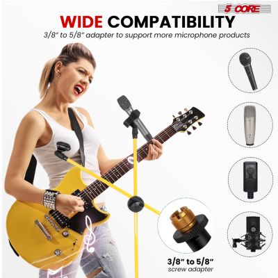 Tripod Mic Stand Heavy Duty Adjustable Floor Microphone Boom Arm Pedestal Para Microfono MS DBL G YLW 2pcs