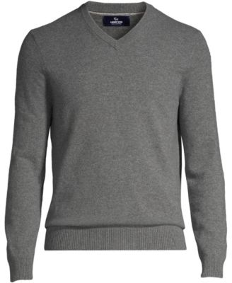 Big & Tall Fine Gauge Cashmere V-neck Sweater