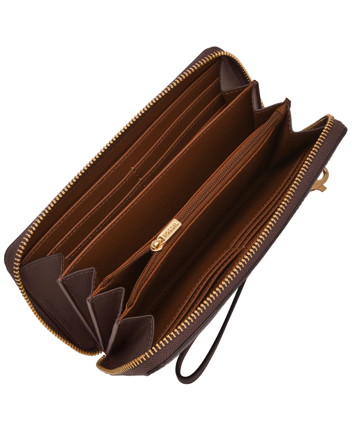 Fossil Lennox Leather Zip Continental Wallet