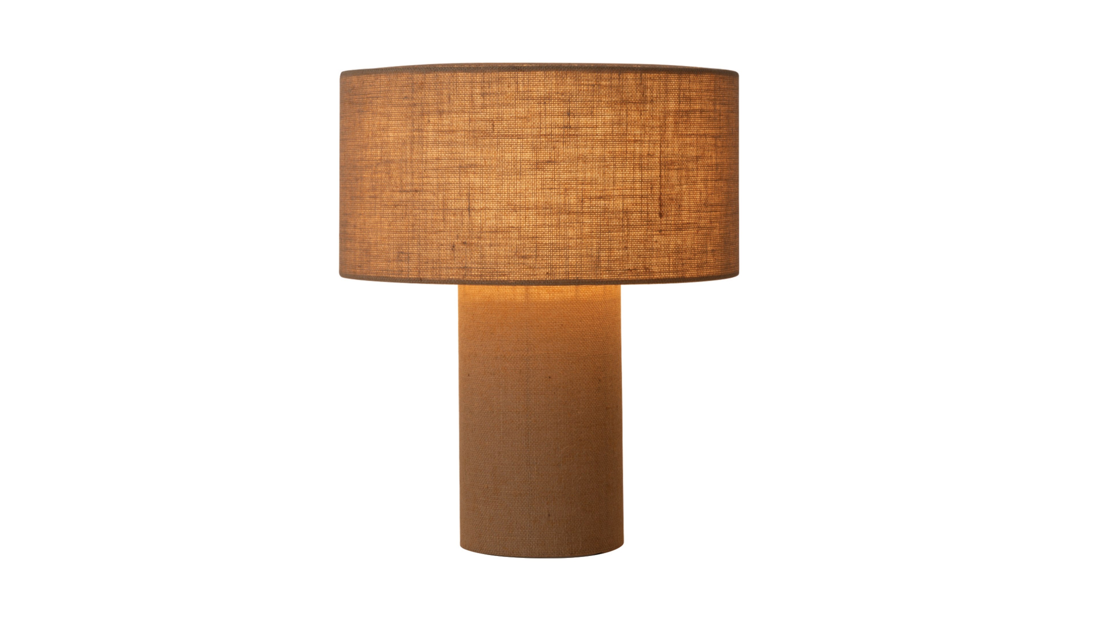 Nova of California Moonlight 19" Natural Burlap 4-Way Rotary Switch Table Lamp