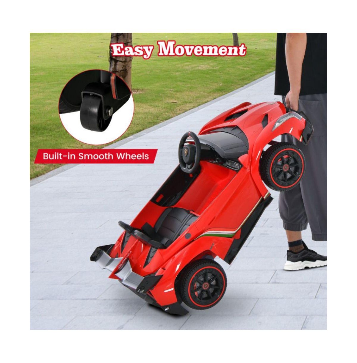 Vebreda 12V Licensed Lamborghini 4WD Kids Ride-on Sports Car with Remote