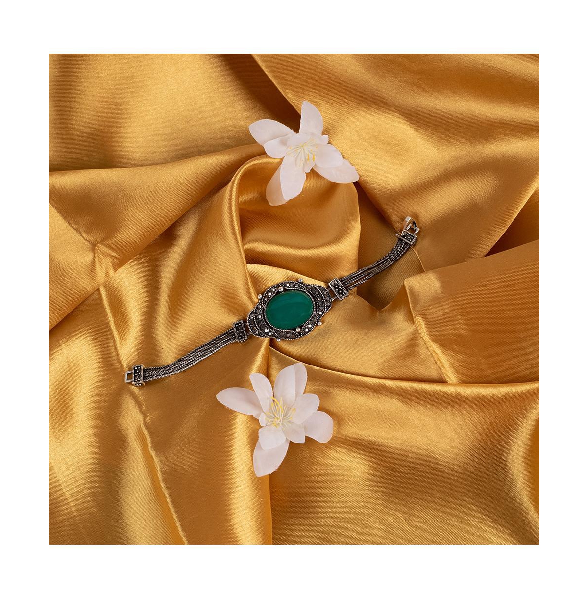 Sohi Women's Stone Statement Bracelet