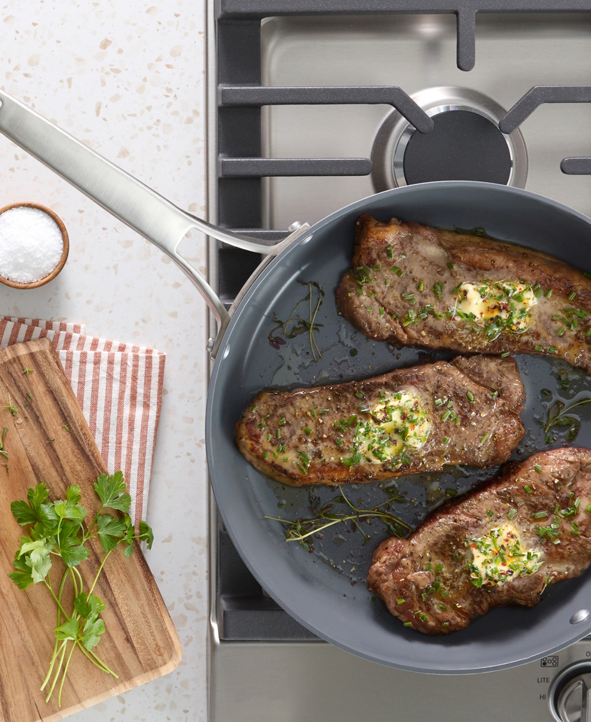 Calphalon Premier Ceramic Nonstick 12" Frying Pan with Lid