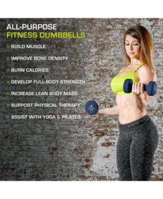 Neoprene Dumbbells, 8lbs, Set of 2