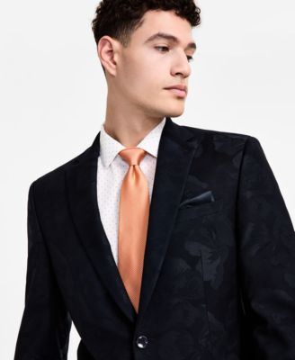Men's Slim-Fit Jacquard-Floral Evening Jacket, Created for Macy's