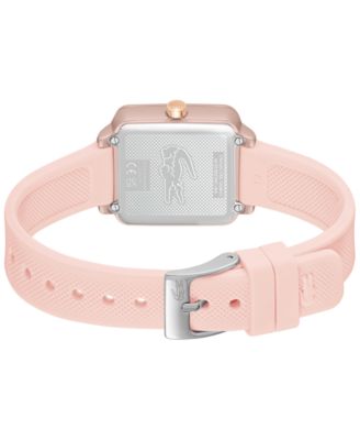 Women's Lacoste 12.12 Flow Pink Silicone Strap Watch 26mm