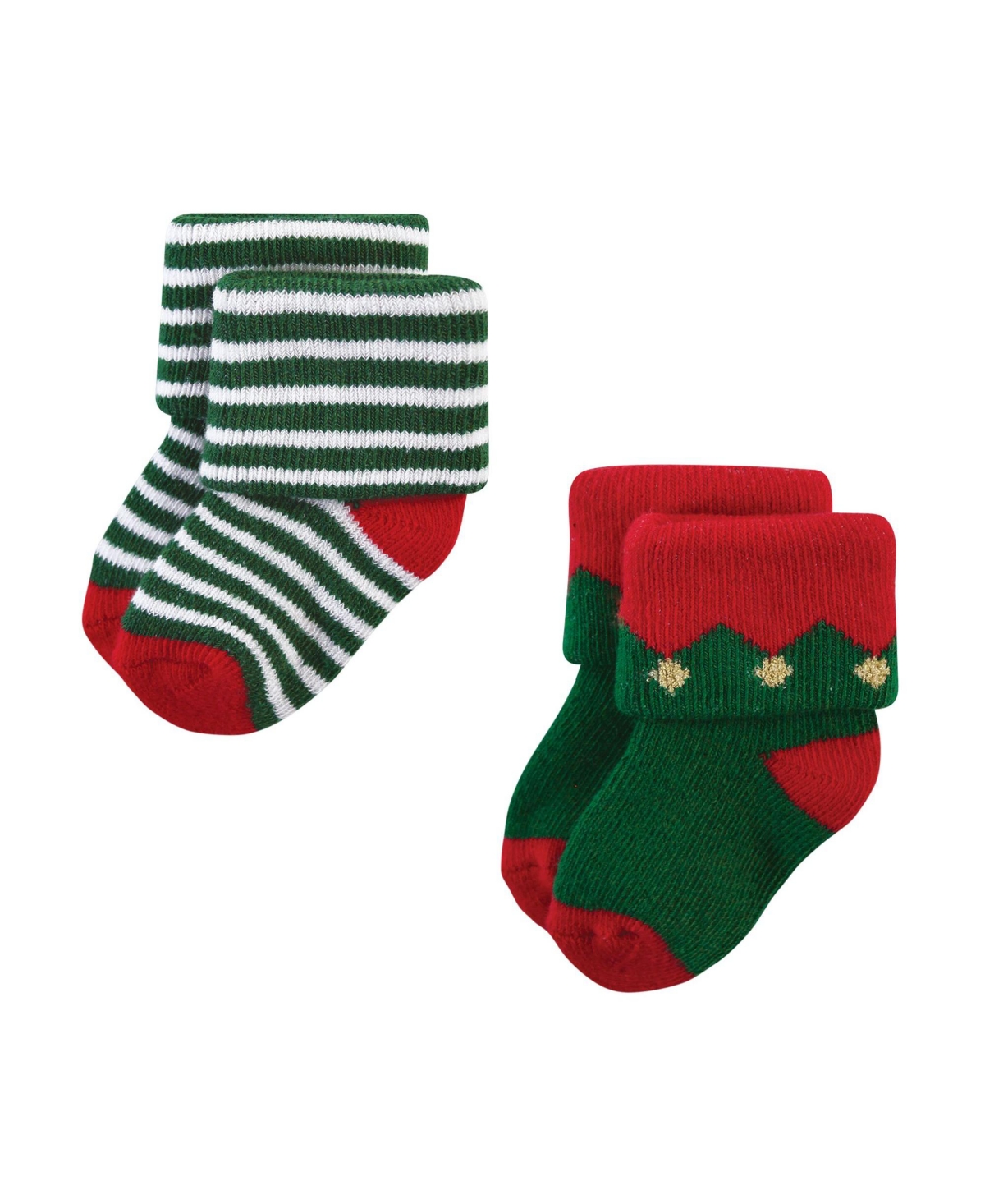 Hudson Baby Baby Boys Unisex Baby Cotton Rich Newborn and Terry Socks, 12 Days Of Christmas, Months - 12 days of christmas