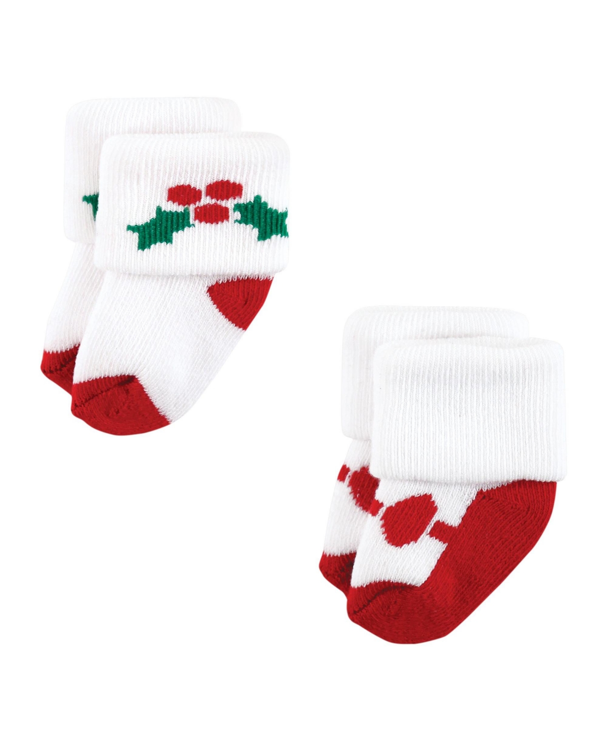 Hudson Baby Baby Girls Cotton Rich Newborn and Terry Socks, 12 Days Of Christmas - 12 days of christmas girl