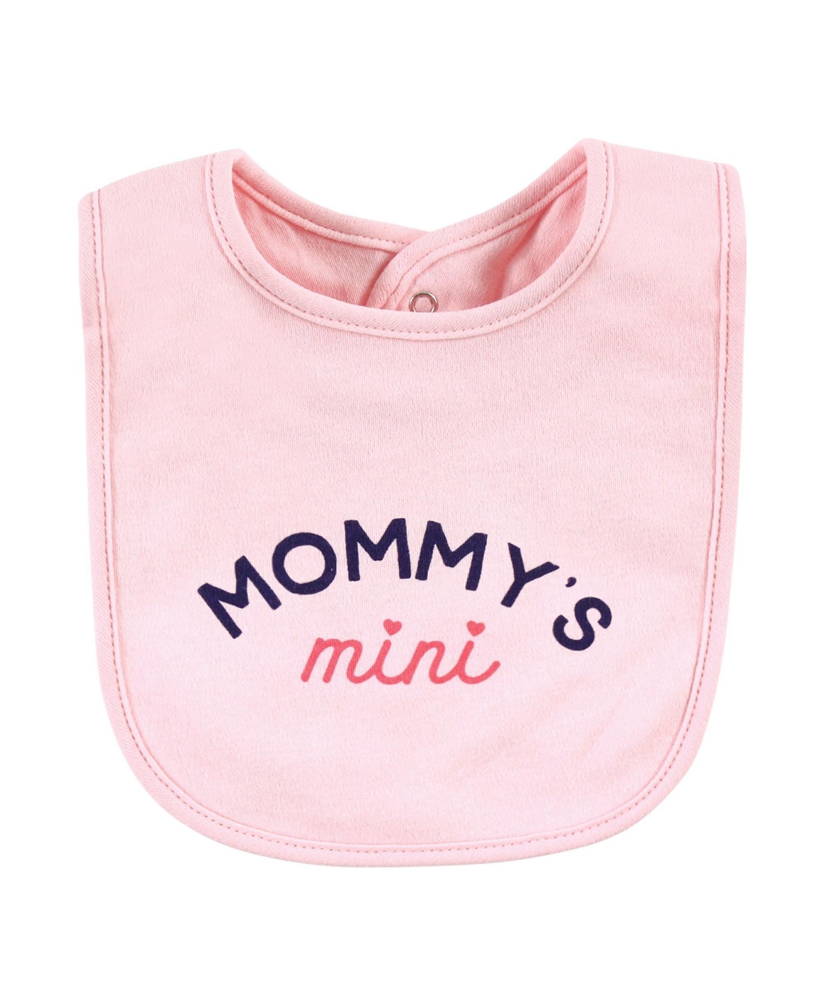 Hudson Baby Infant Girls Cotton Bibs, One Size - Girl bold family