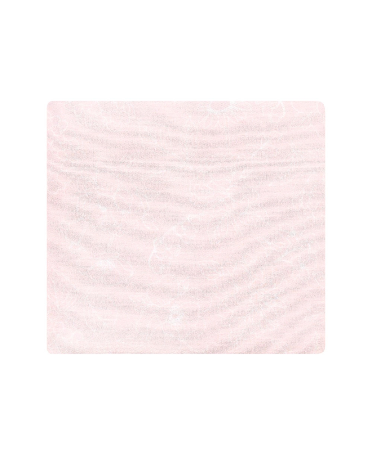 Hudson Baby Girls Seven-Piece Cotton-Poly Flannel Infant Swaddles & Wraps