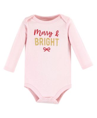 Girls Essential All-Cotton Long-Sleeve Bodysuit Triple Pack