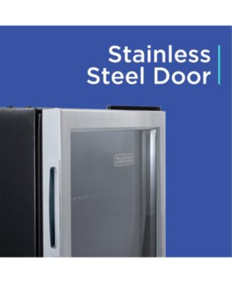 2.4 Cu. Ft. Beverage Cooler with Double Pane Glass Door Drink Fridge with 76-Can Capacity