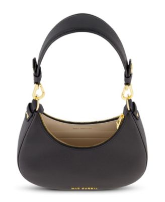 Gold Plated Hardware Grain Leather Hobo Bag