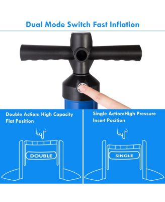Double Action Manual inflation SUP Hand Pump with Gauge