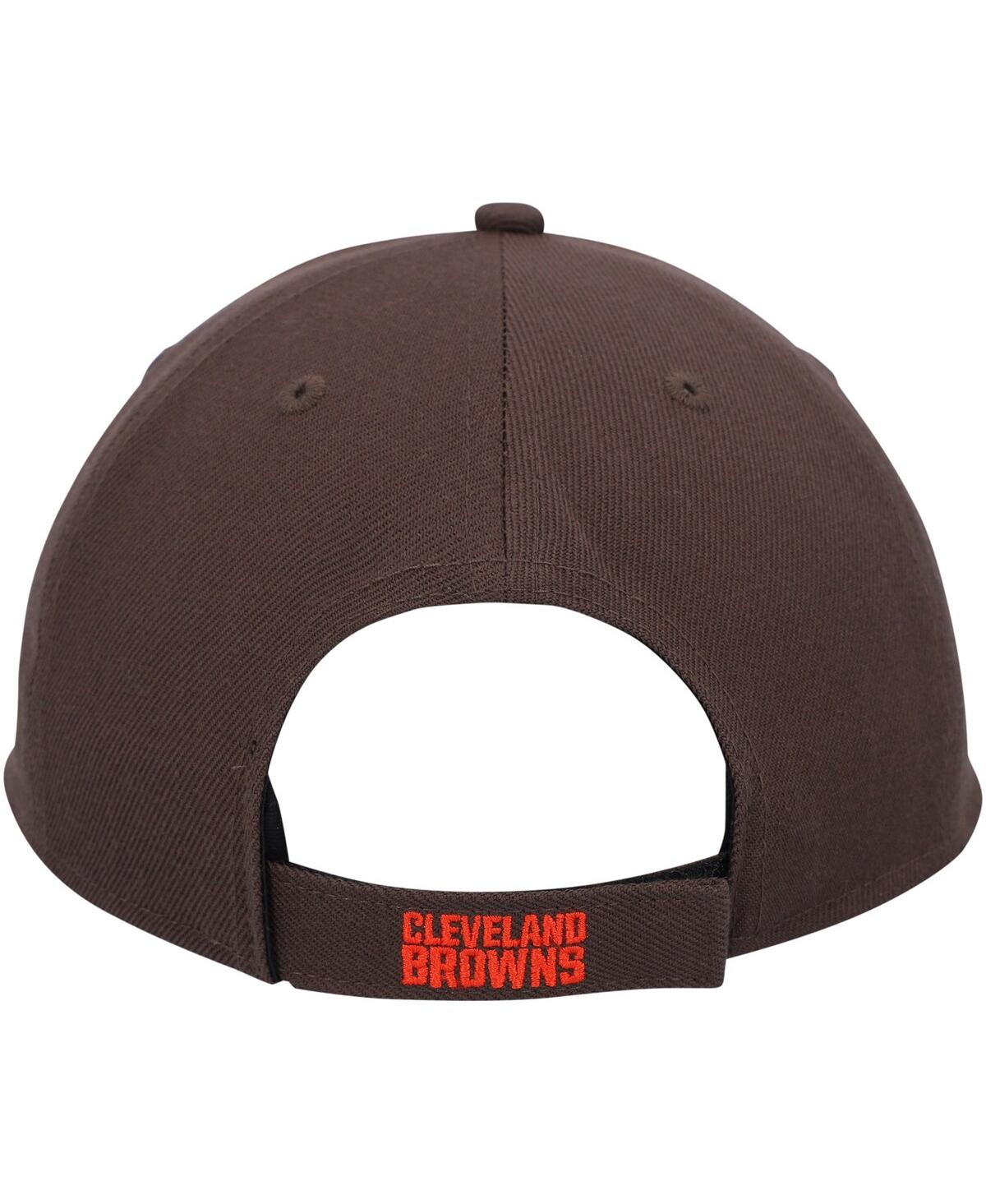 47 Brand Men's Brown Cleveland Browns Mvp Adjustable Hat In Brown