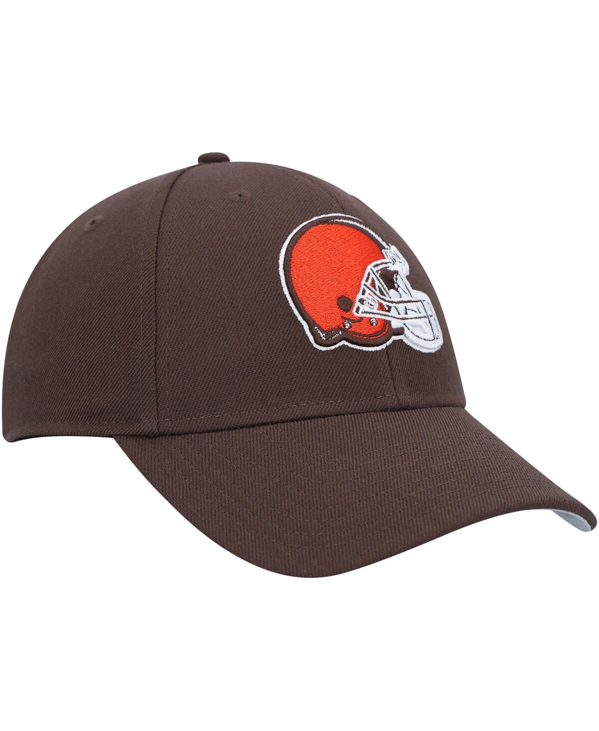 47 Brand Men's Brown Cleveland Browns Mvp Adjustable Hat In Brown