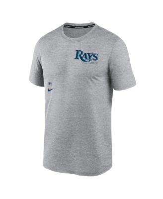 Men's Heather Charcoal Tampa Bay Rays Authentic Collection Early Work Tri-Blend Performance T-Shirt
