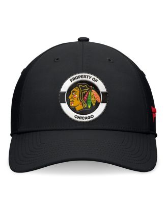 Men's Black Chicago Blackhawks Authentic Pro Training Camp Flex Hat