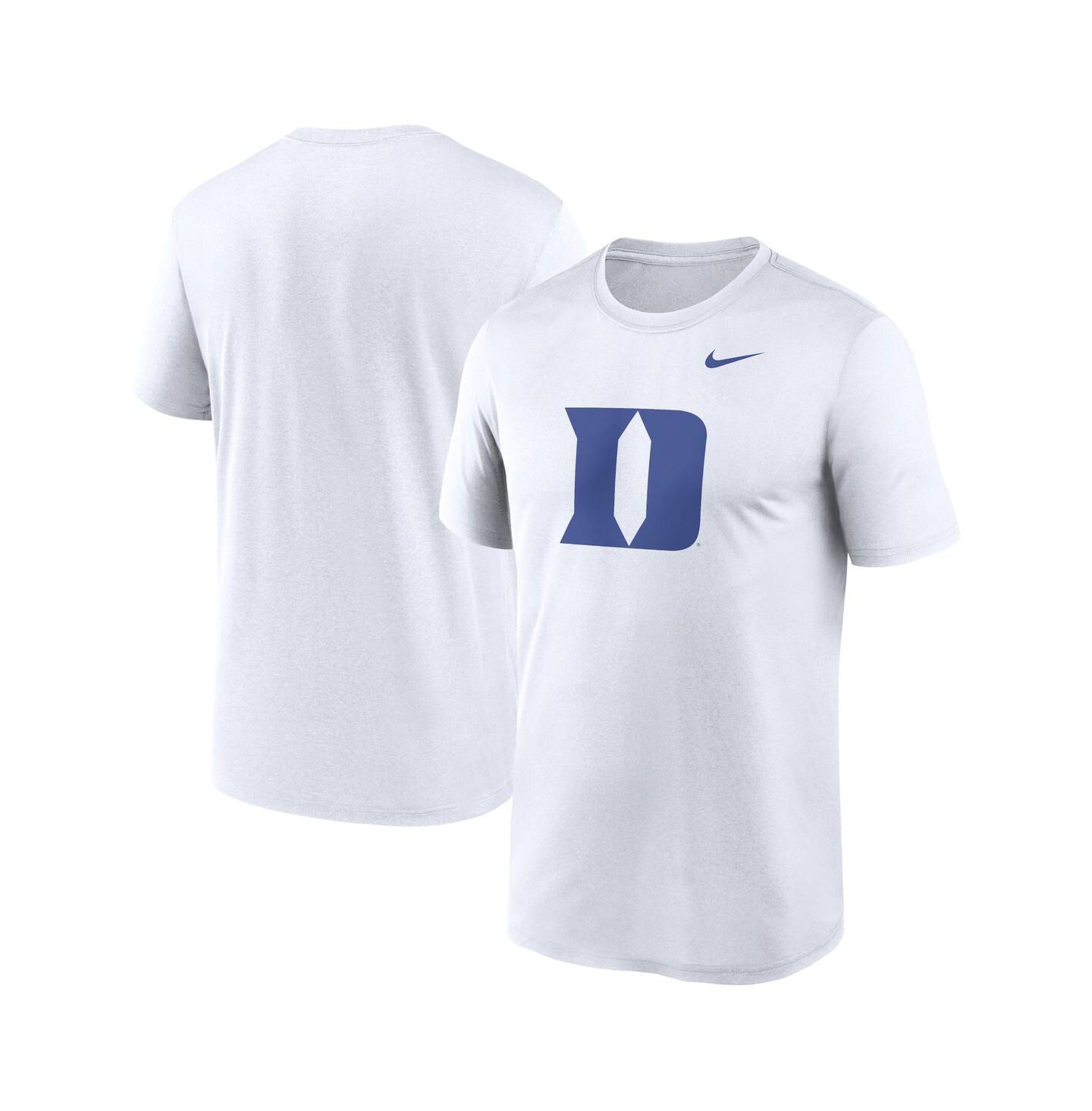 Мужская футболка Nike White Duke Blue Devils Primetime Legend Logo — фото 1