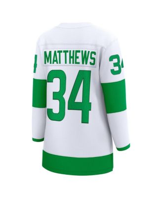 Women's Auston Matthews White Toronto Maple Leafs St. Patricks Alternate Premier Breakaway Player Jersey