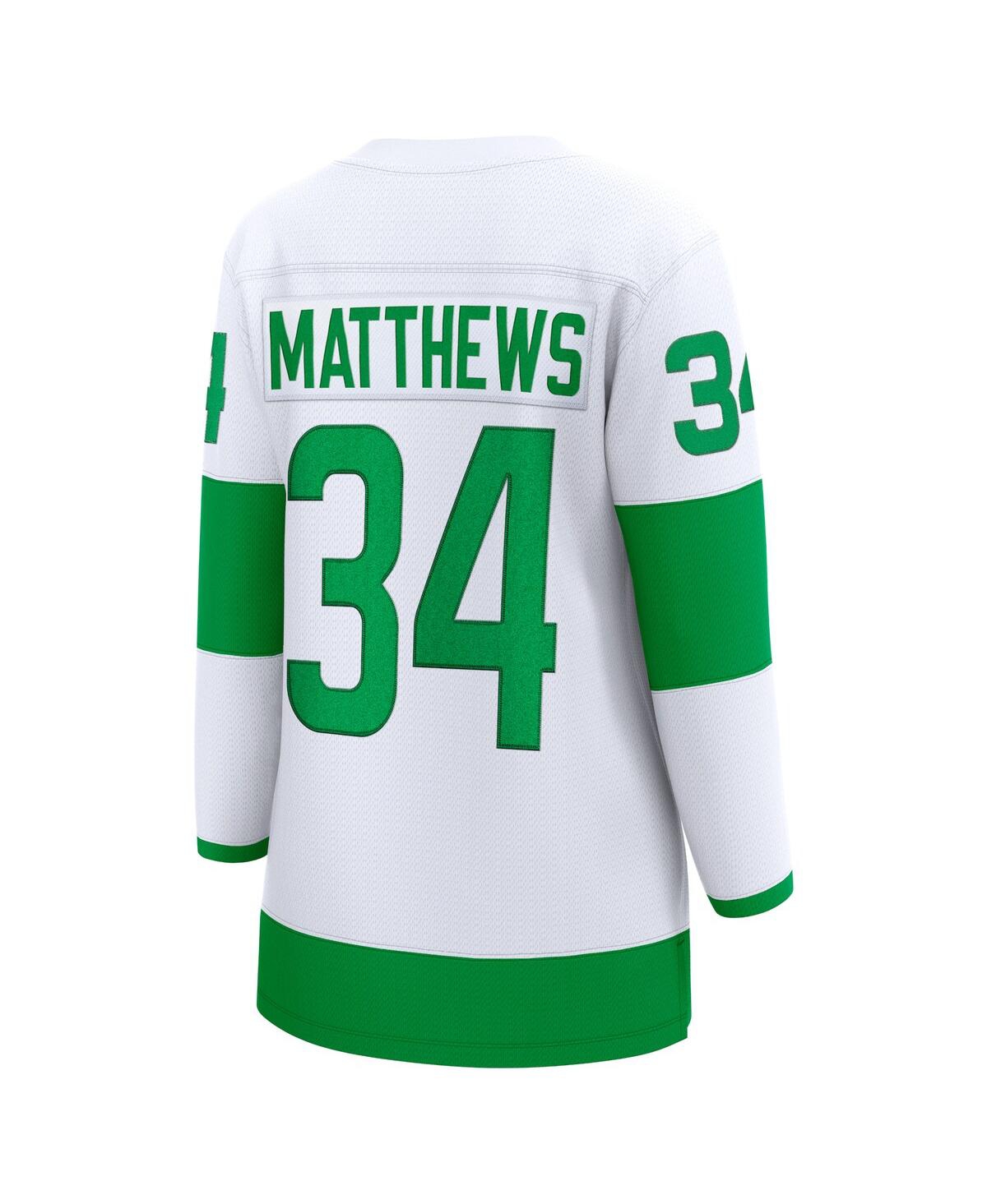 Fanatics Women's Auston MatthewsToronto Maple Leafs St. Patricks Alternate Premier Breakaway Player Jersey - White