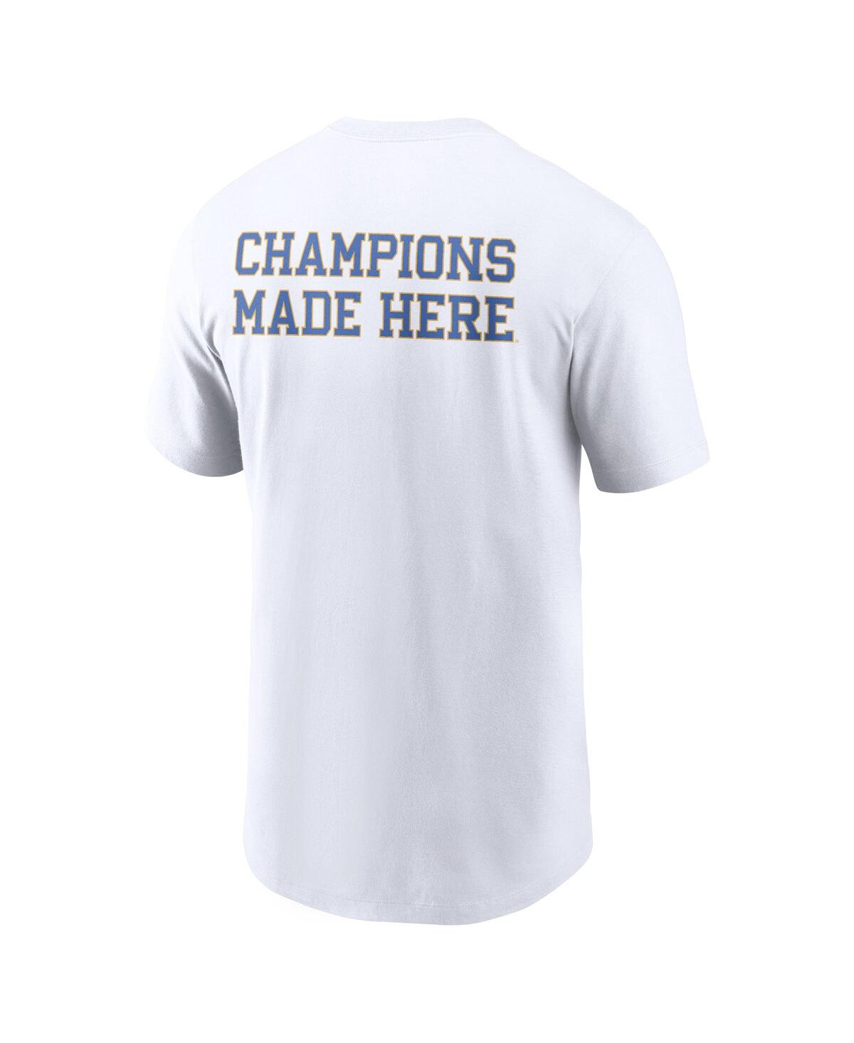 Jordan Men's White Ucla Bruins Blitz 2-hit T-shirt In White