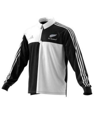 Men's Black New Zealand Rugby 2024/25 Long Sleeve Polo Jersey