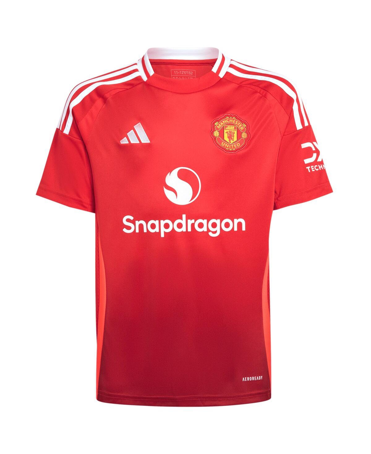 Adidas Big Boys and GirlsManchester United 2024/25 Home Replica Jersey - Red