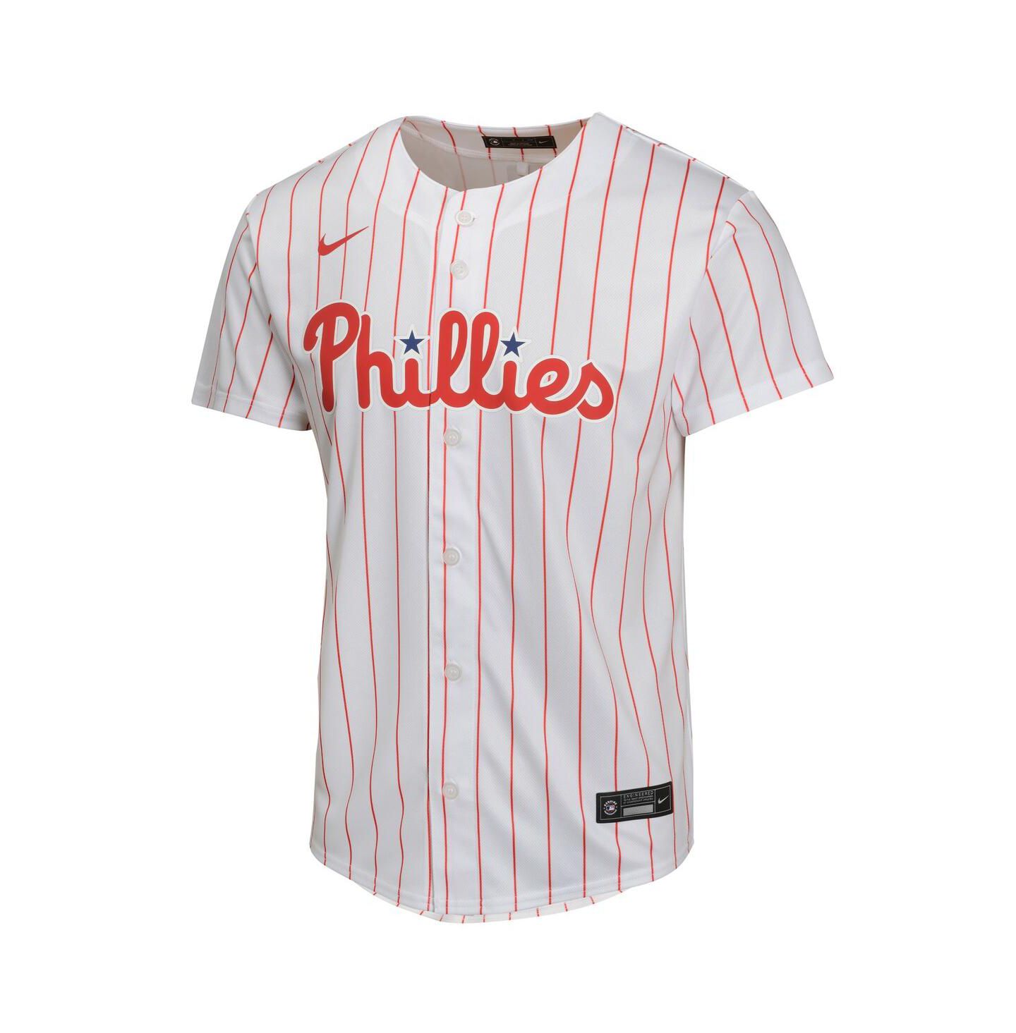 Детский топ Nike Trea Turner White Philadelphia Phillies Home Game Player Jersey — фото 3