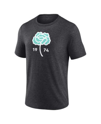Men's Heather Charcoal Seattle Sounders FC Distressed Carnation Tri-Blend T-Shirt