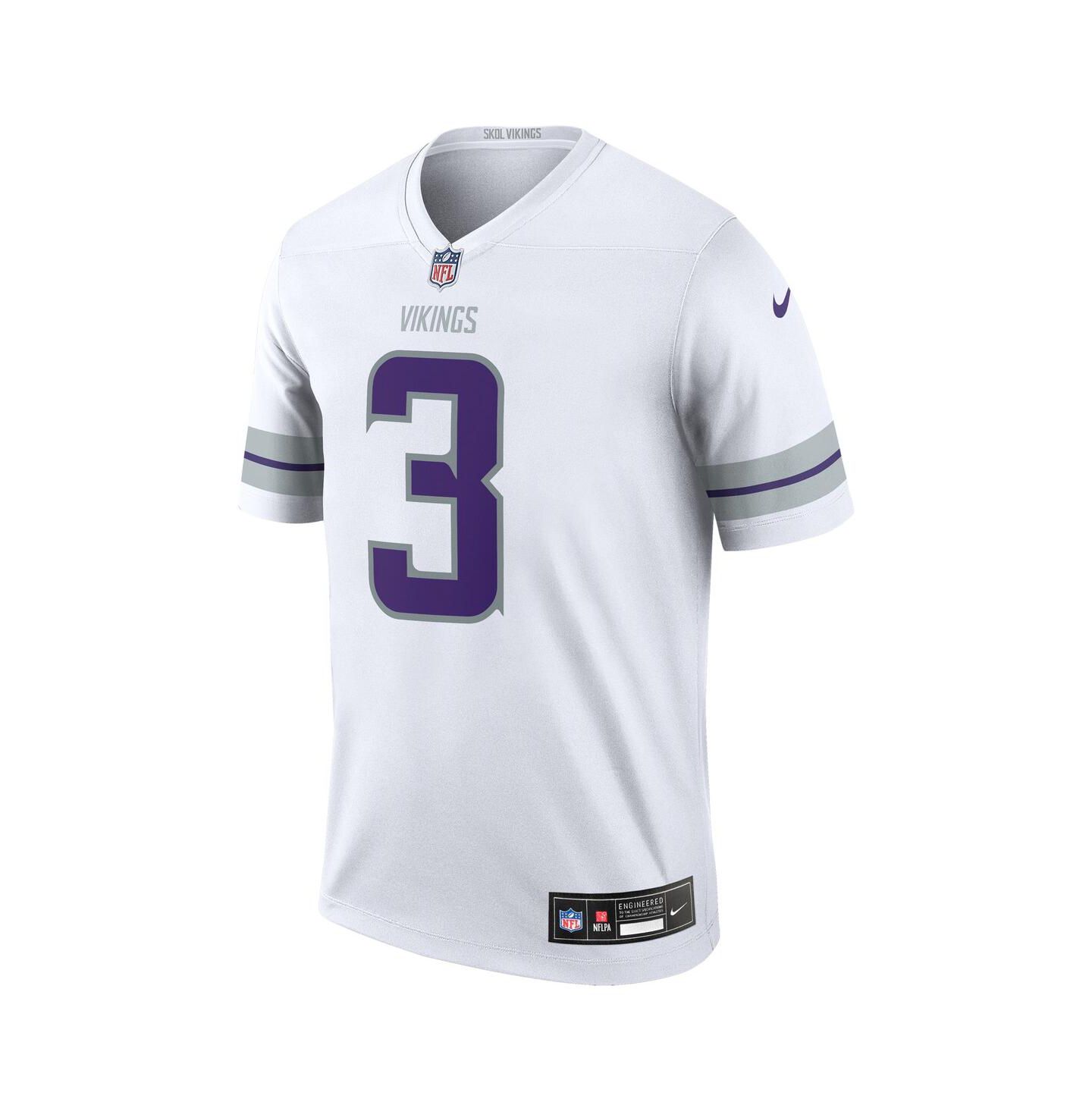 Мужской топ Nike Jordan Addison White Minnesota Vikings Alternate Legend Player Jersey — фото 3