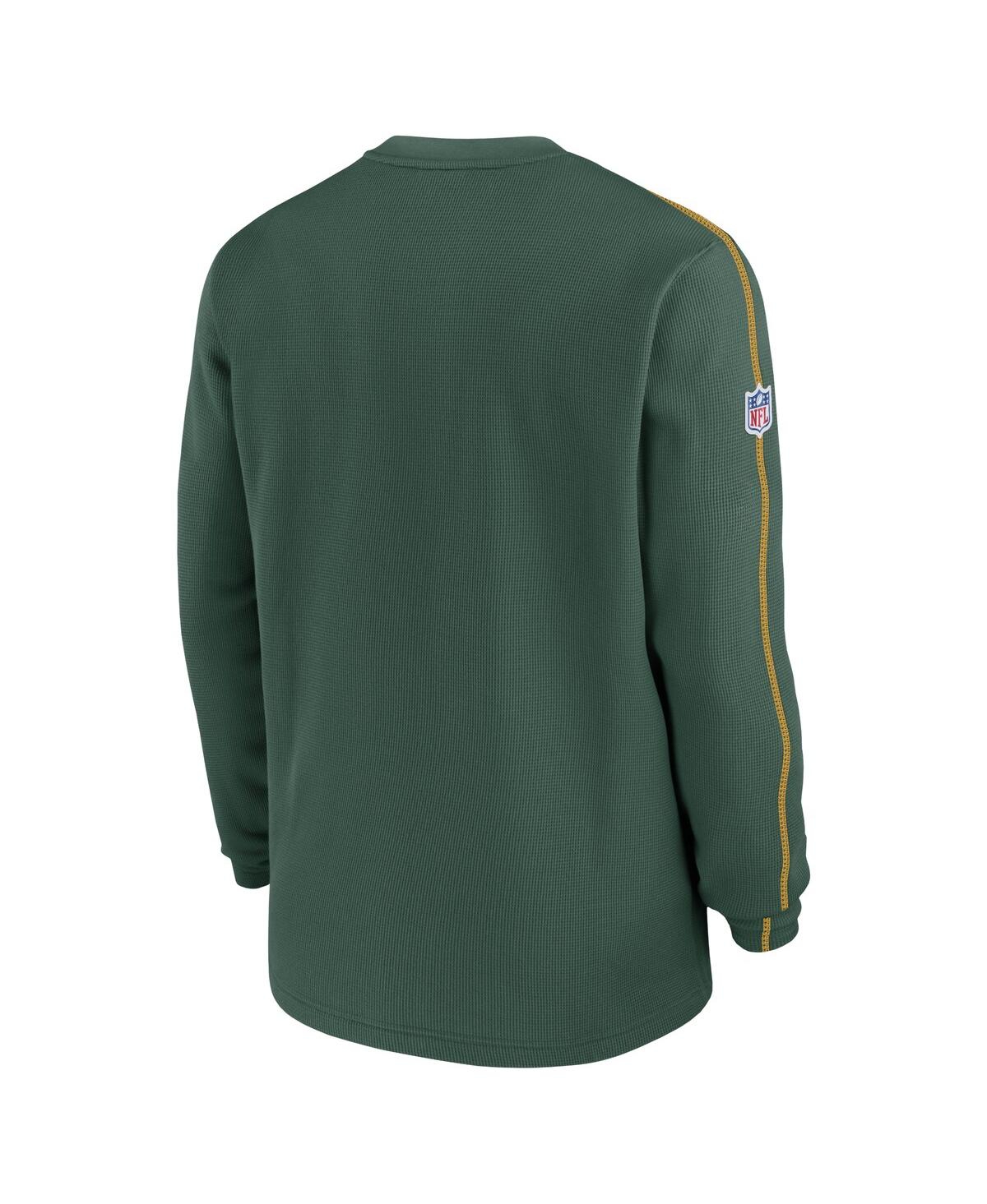 Nike Men'sGreen Bay Packers 2024 Sideline Coaches Long Sleeve Top - Green, Gold