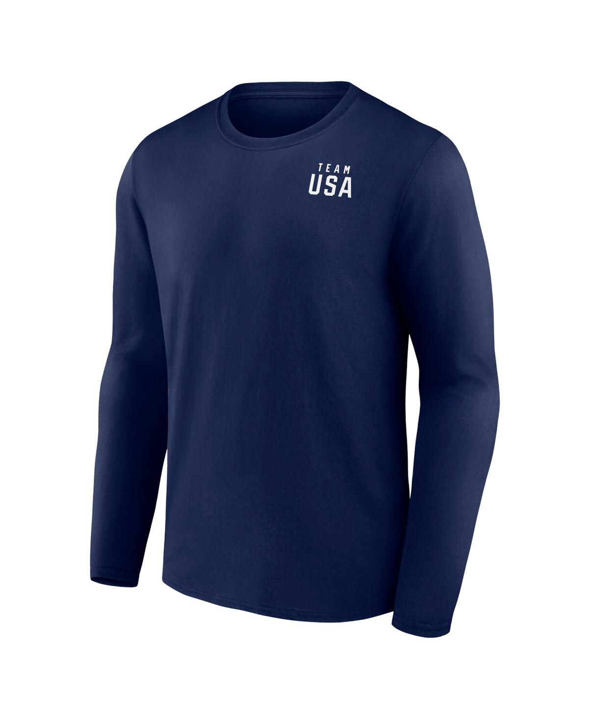 Fanatics Men'sTeam Usa Dreams Are Made Here Long Sleeve T-Shirt - Navy