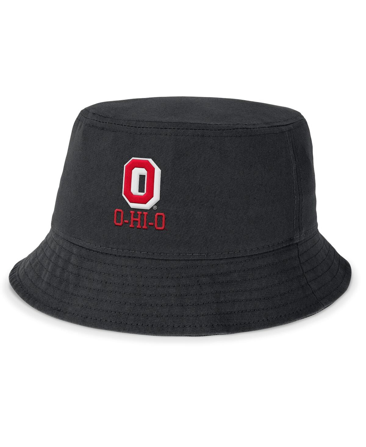 Nike Men's Black Ohio State Buckeyes Legacy Apex Bucket Hat In Black