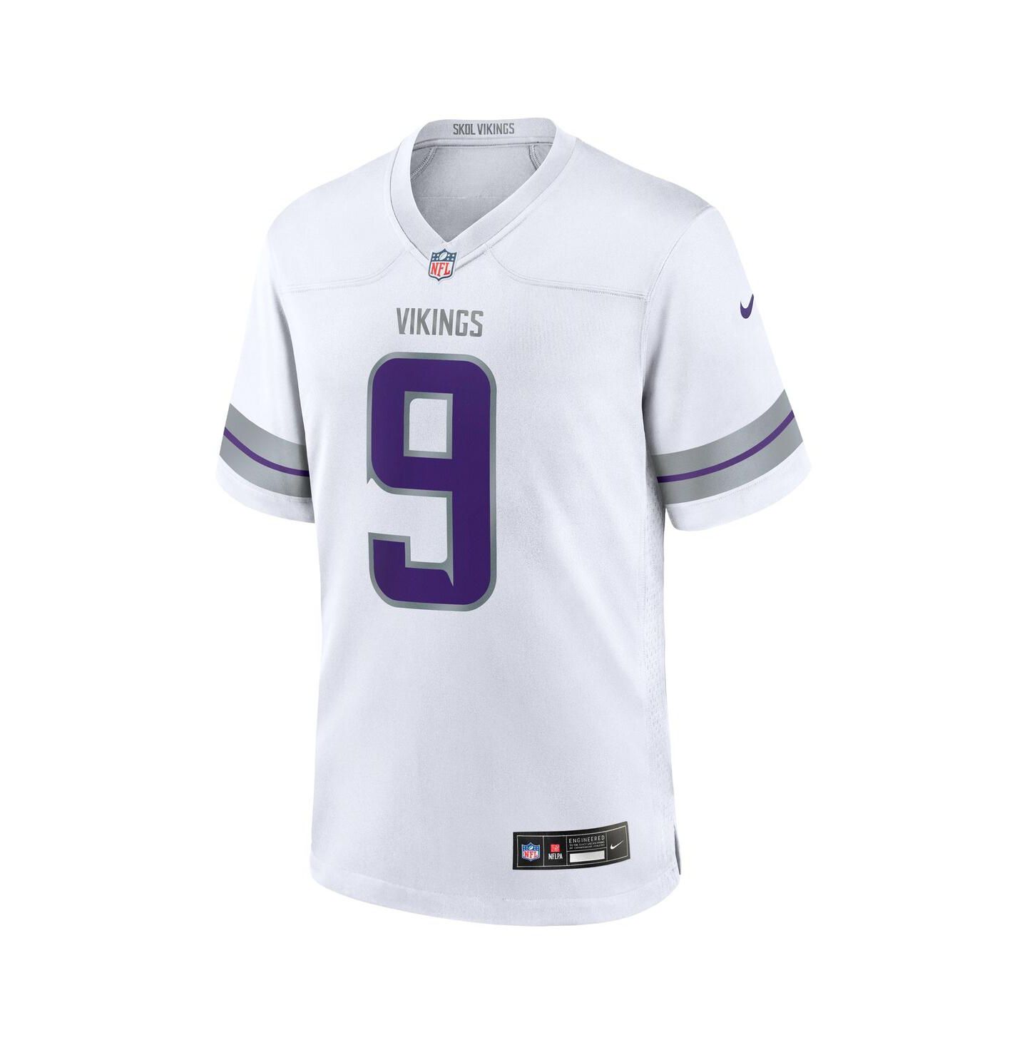 Мужской топ Nike J.J. McCarthy Minnesota Vikings Alternate Game Player Jersey, цвет: Белый — фото 3