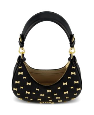 Gold Plated Hardware Leather Hobo Bag