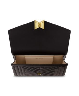 Gold Chain Quilted Napa Leather Handbag