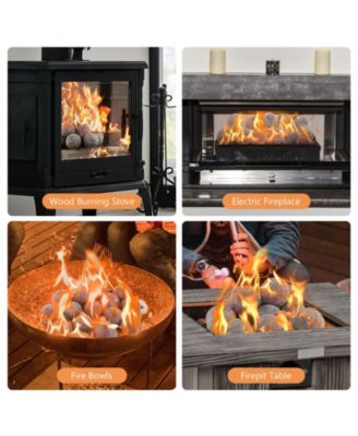 15 Pieces Ceramic Fiber Fire Balls for Outdoor Use