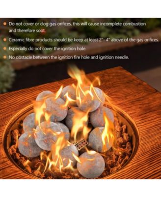 15 Pieces Ceramic Fiber Fire Balls for Outdoor Use