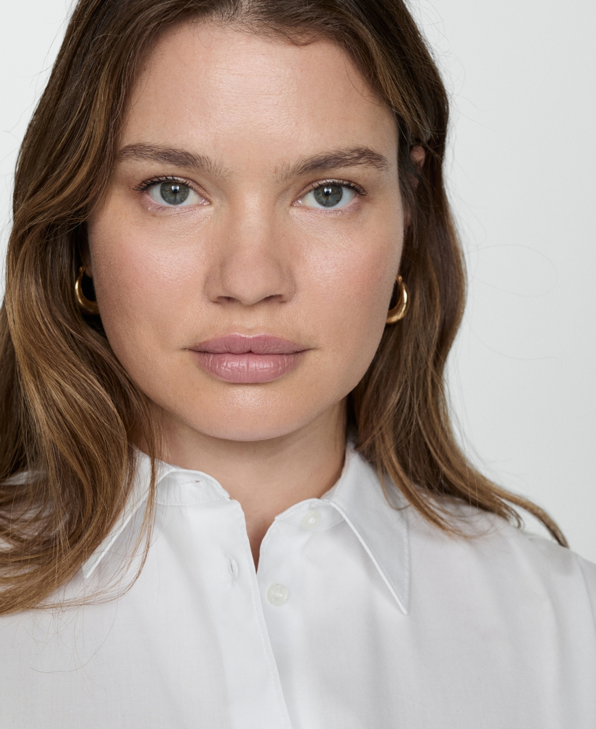 Mango Oversize Cotton Button-up Shirt In Off White