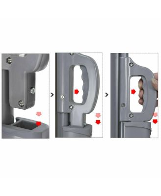 237 x 71 Inch Patio Retractable Double Folding Side Awning Screen Divider