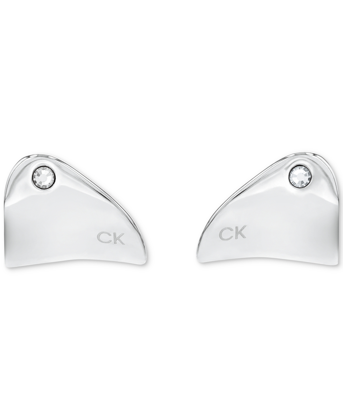 Calvin Klein Women's Minimalist Organic Shape Necklace In Silver