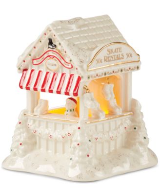 Mistletoe Village Skate Rink Lit Figurine, Exclusively at Macy’s