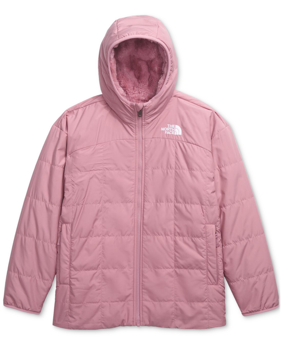 The North Face Big Girls Shasta Reversible Full-Zip Hooded Short Parka