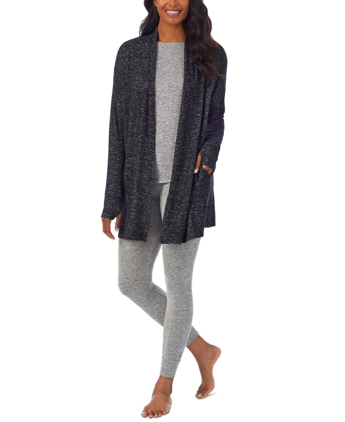 Cuddl Duds Women's SoftKnit Thumbhole-Cuff Wrap