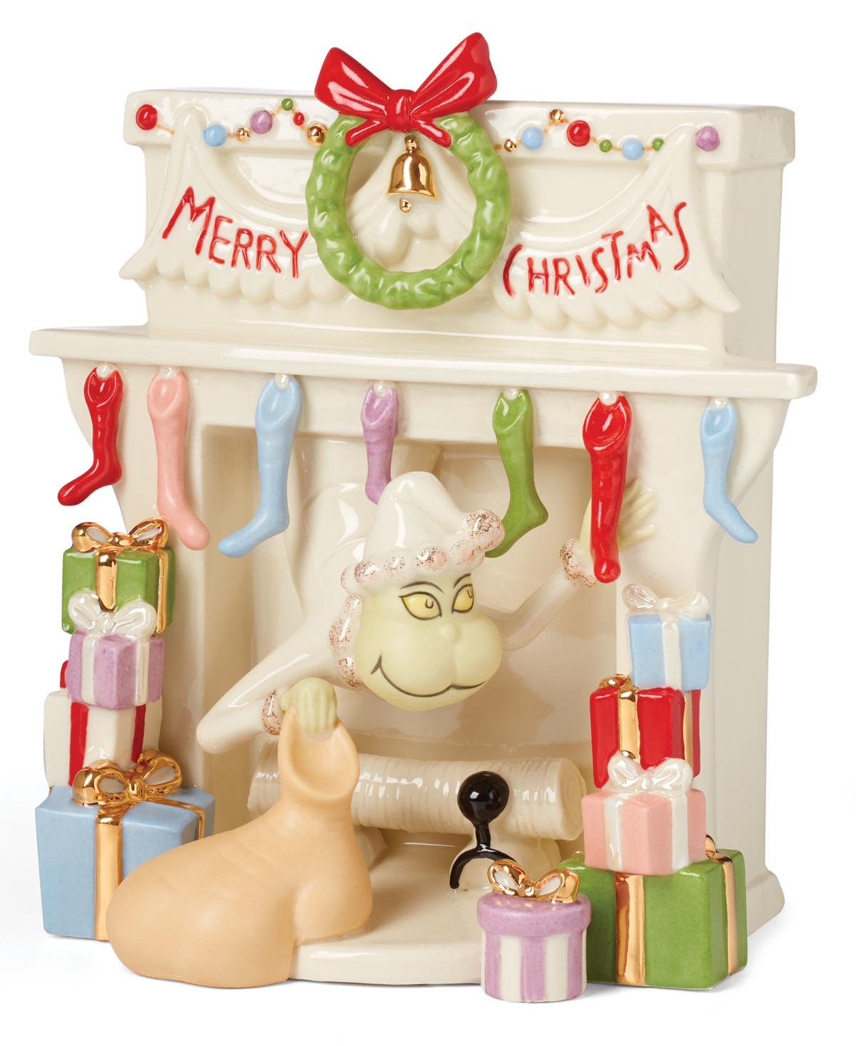 Lenox Grinch Steals The Stocking Figurine In No Color