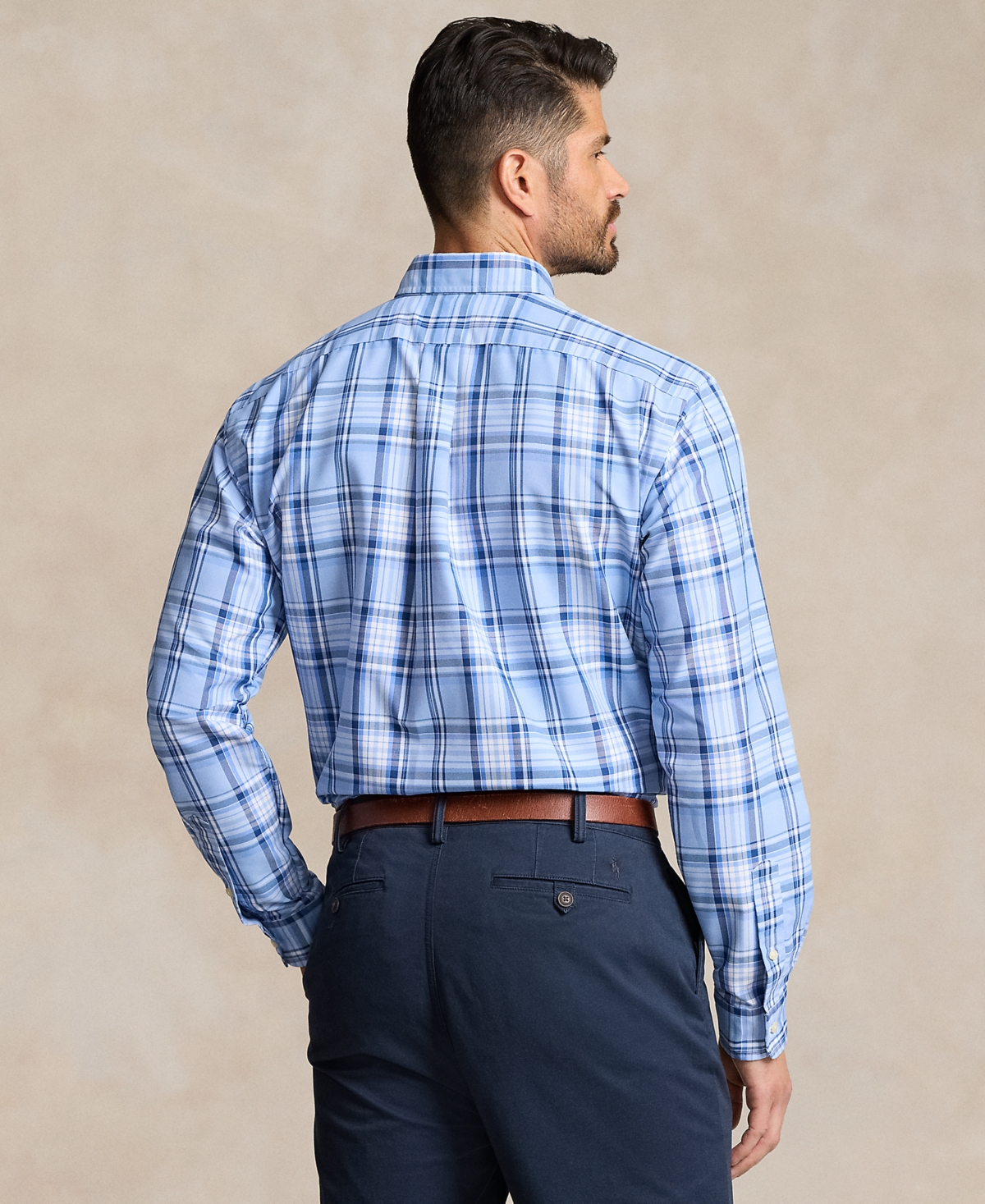Polo Ralph Lauren Men's Big & Tall Plaid Oxford Shirt